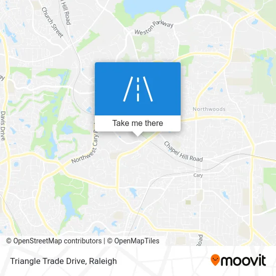 Triangle Trade Drive map