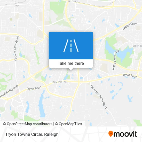Tryon Towne Circle map