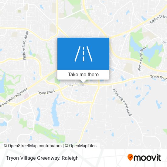 Tryon Village Greenway map