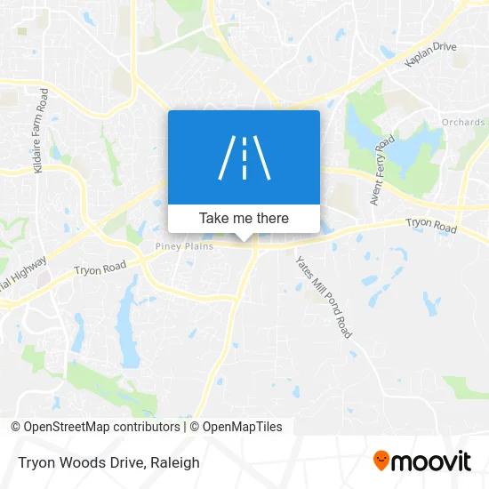 Tryon Woods Drive map