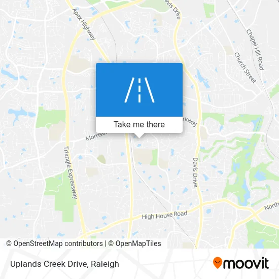 Uplands Creek Drive map