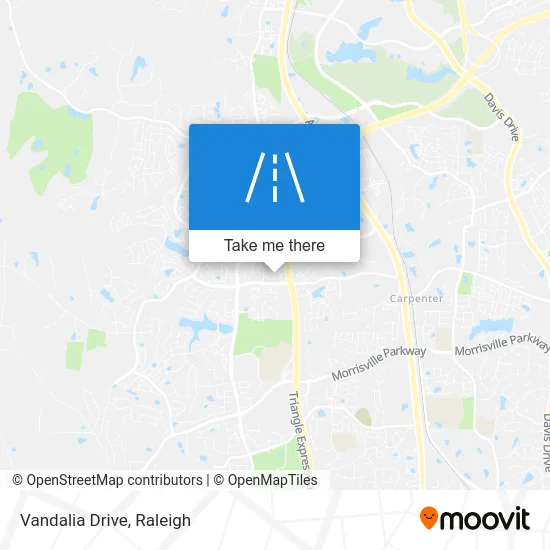 Vandalia Drive map