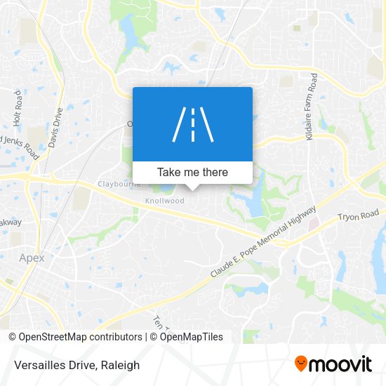Mapa de Versailles Drive