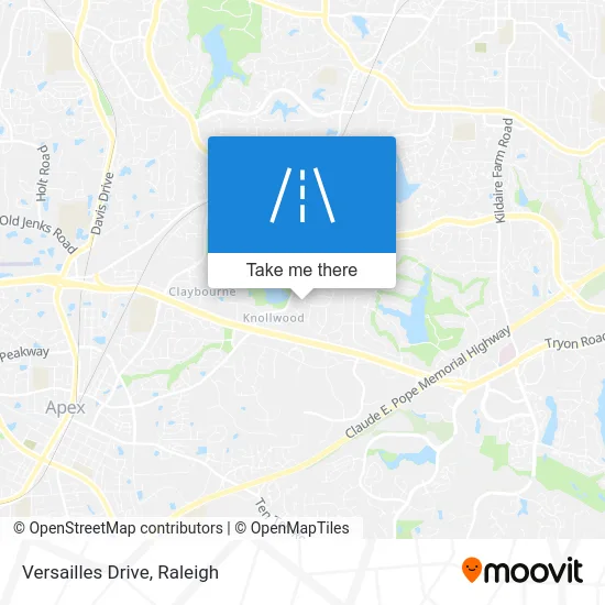 Versailles Drive map