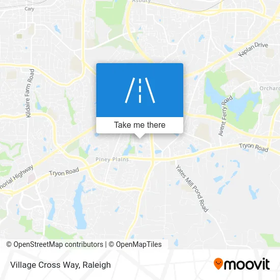 Village Cross Way map