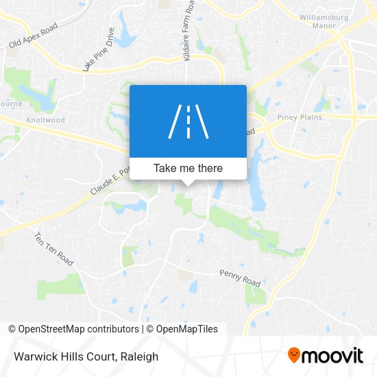 Mapa de Warwick Hills Court