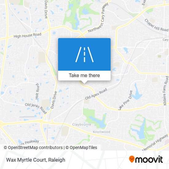 Mapa de Wax Myrtle Court