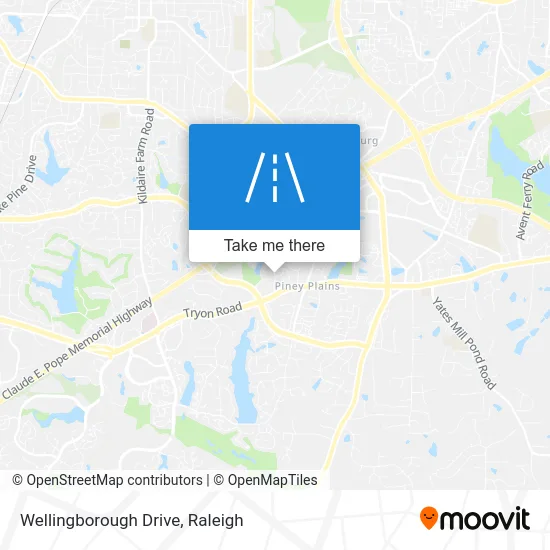 Wellingborough Drive map