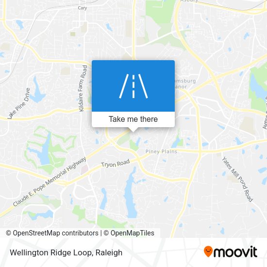 Wellington Ridge Loop map