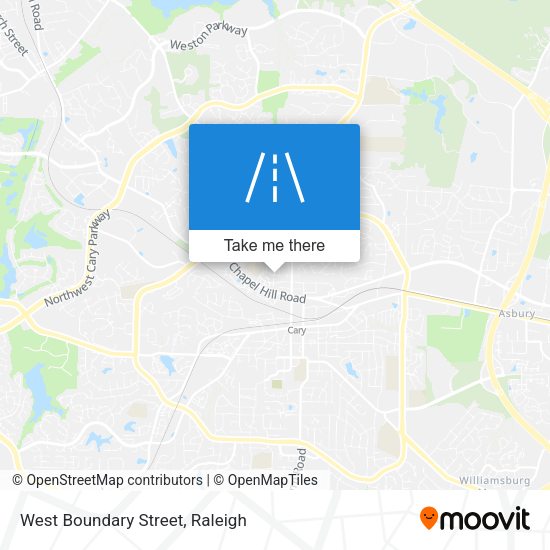 Mapa de West Boundary Street