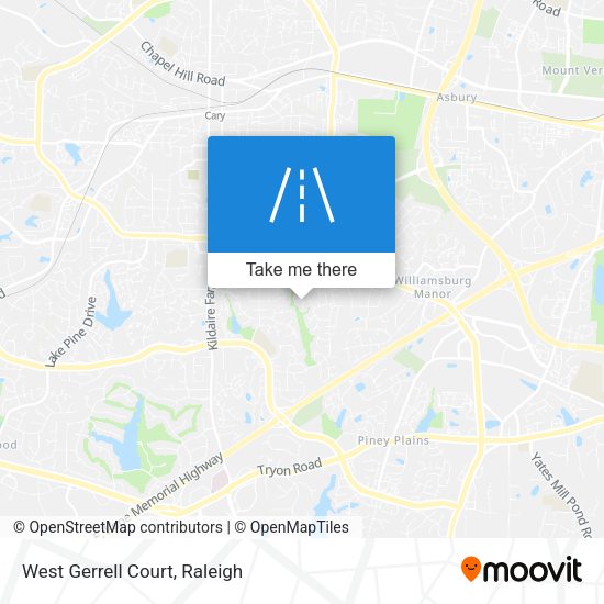 Mapa de West Gerrell Court