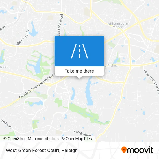 West Green Forest Court map