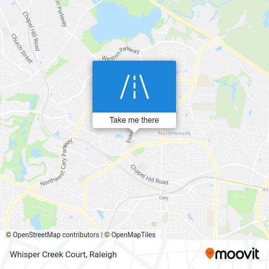Mapa de Whisper Creek Court