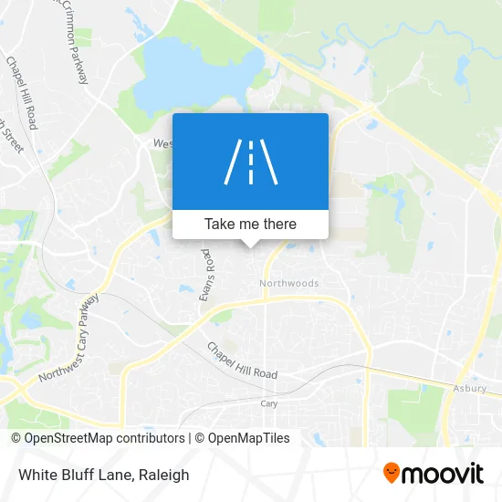 White Bluff Lane map