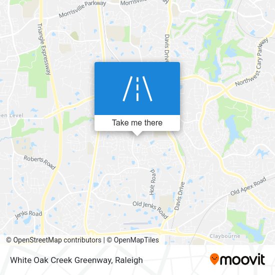 White Oak Creek Greenway map