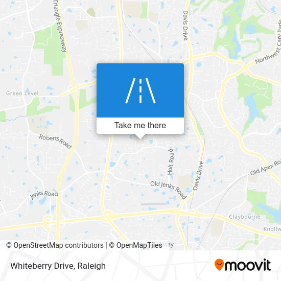 Whiteberry Drive map