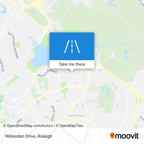 Willesden Drive map