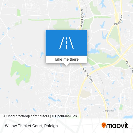 Willow Thicket Court map