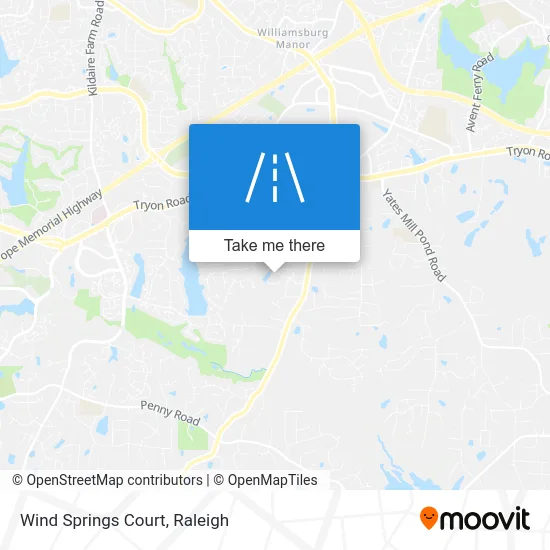 Wind Springs Court map