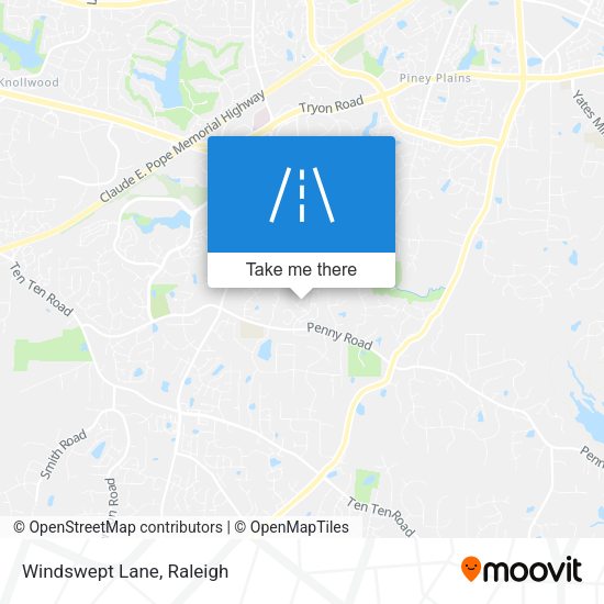 Mapa de Windswept Lane