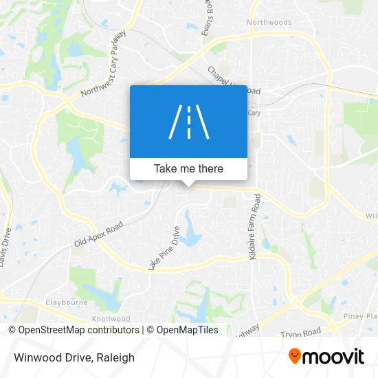 Winwood Drive map