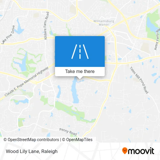 Wood Lily Lane map
