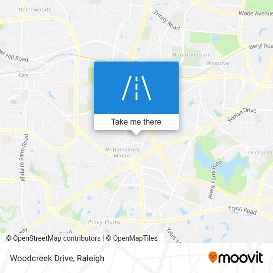 Woodcreek Drive map
