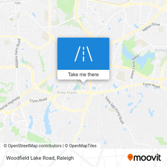 Woodfield Lake Road map