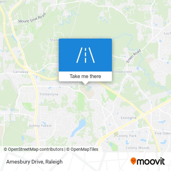 Amesbury Drive map