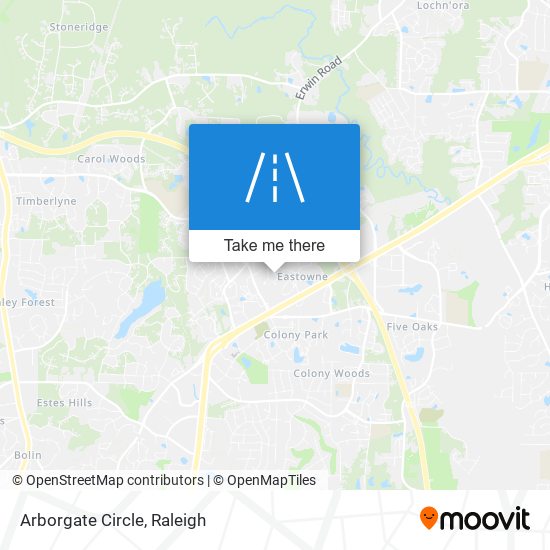 Arborgate Circle map