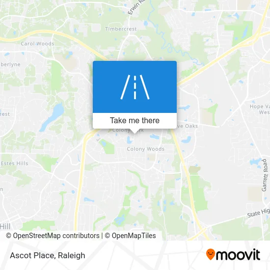 Ascot Place map