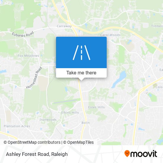 Ashley Forest Road map