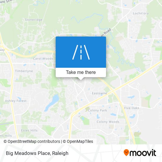 Big Meadows Place map