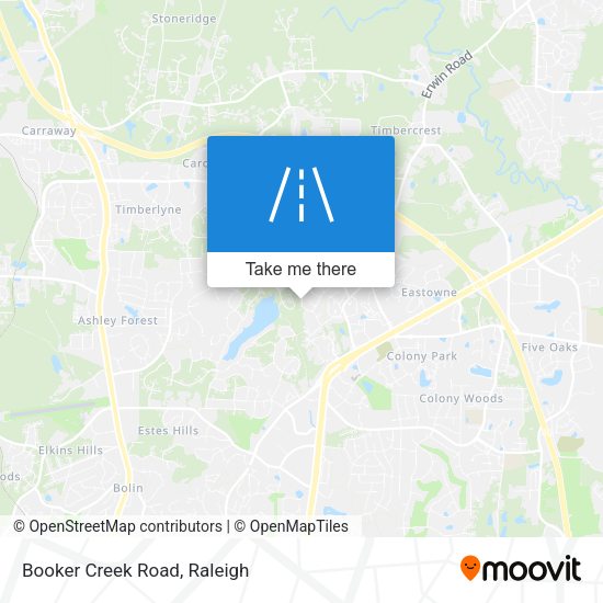 Mapa de Booker Creek Road