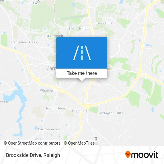 Brookside Drive map