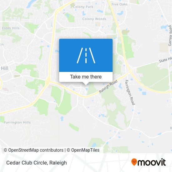 Mapa de Cedar Club Circle