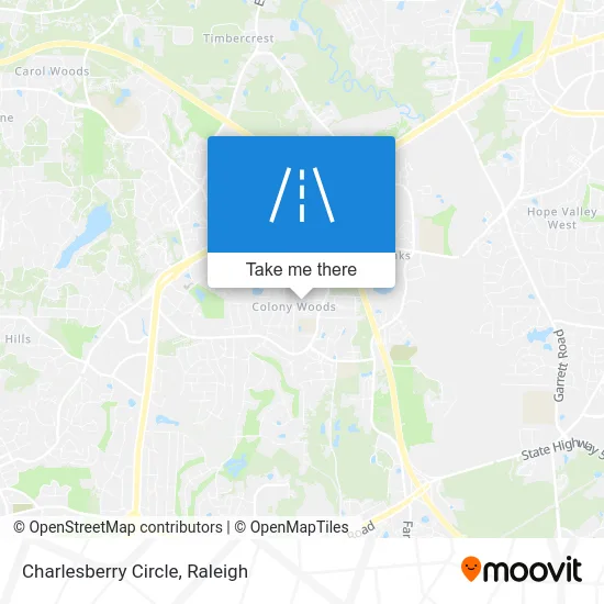 Charlesberry Circle map