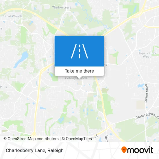 Charlesberry Lane map