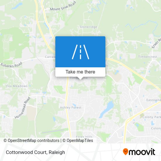 Mapa de Cottonwood Court