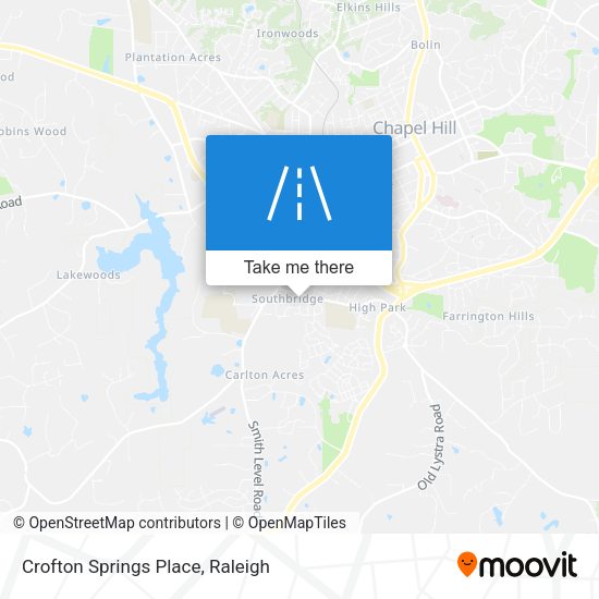 Crofton Springs Place map