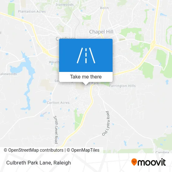 Culbreth Park Lane map