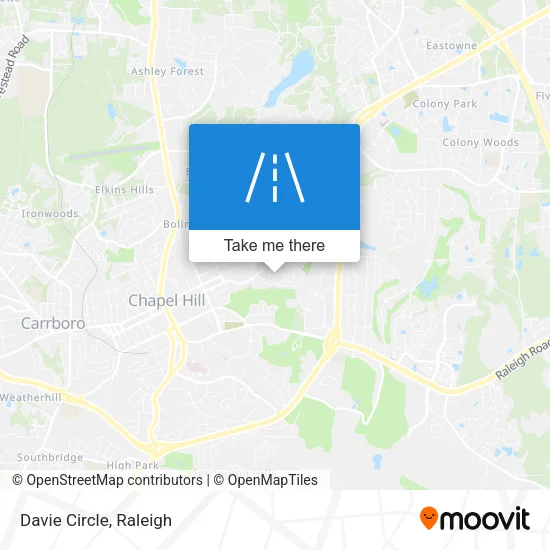 Davie Circle map