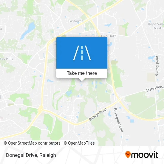 Donegal Drive map