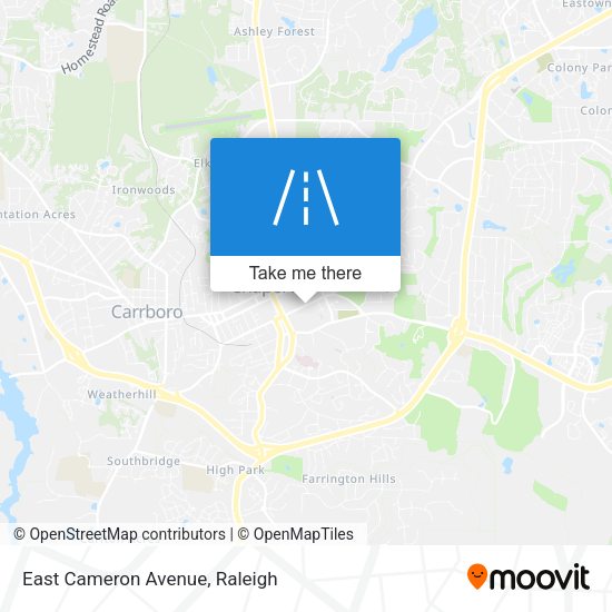 East Cameron Avenue map
