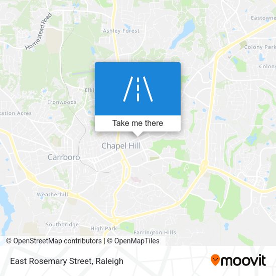 East Rosemary Street map