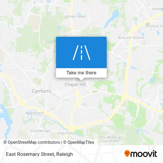 East Rosemary Street map