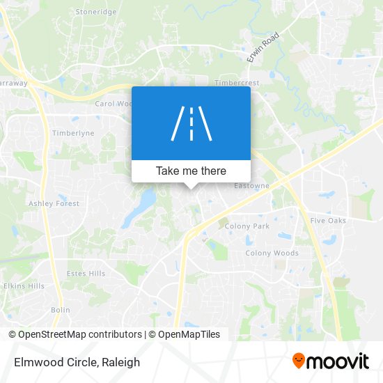 Mapa de Elmwood Circle