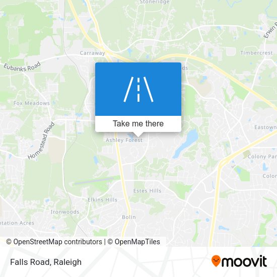 Mapa de Falls Road