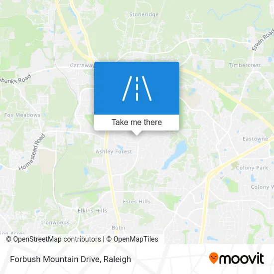 Forbush Mountain Drive map
