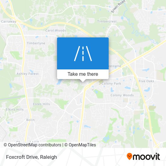 Mapa de Foxcroft Drive